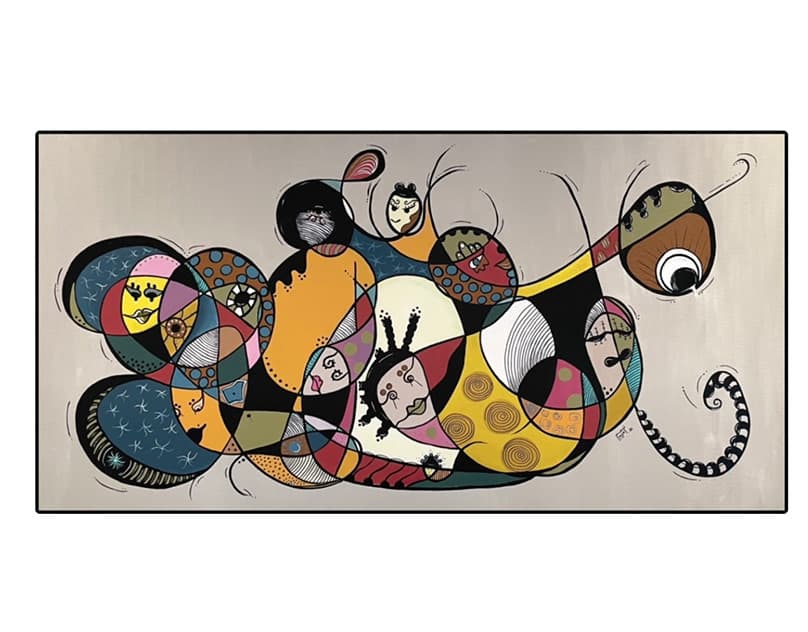 Artwork titled 'IN THE MOOD I' by Narjess Azzouz