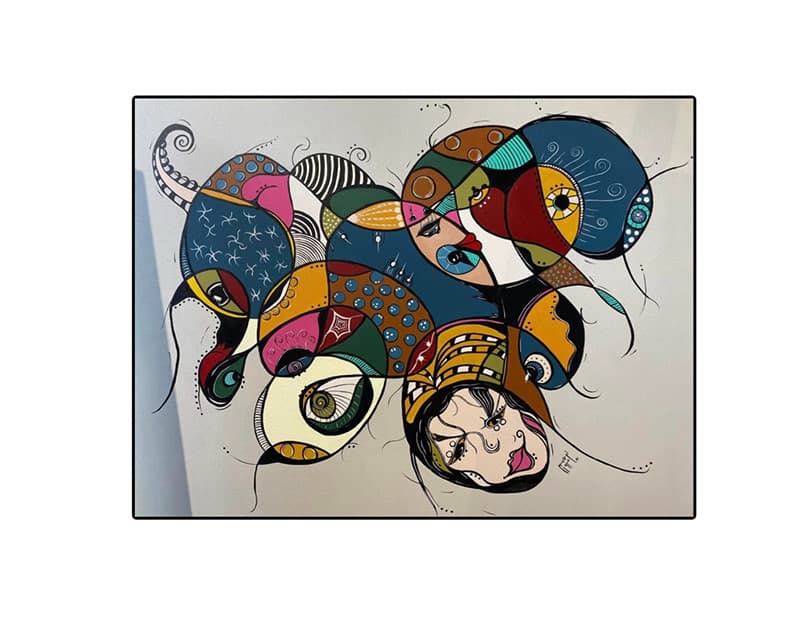 Artwork titled 'IN THE MOOD II' by Narjess Azzouz