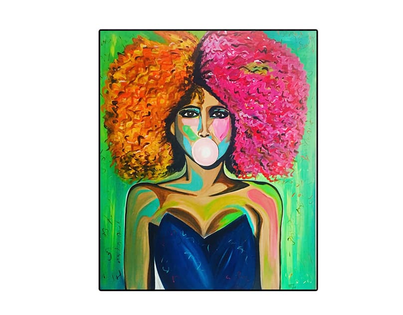 Artwork titled 'Le Mystère d'un Chewing-Gum I' by Narjess Azzouz