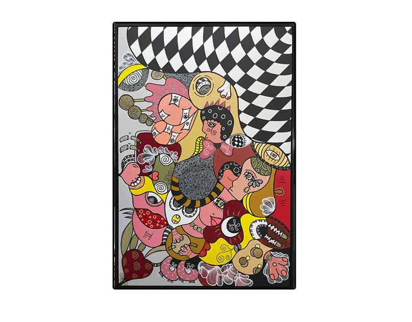 Artwork titled 'Les Facettes du Triomphe' by Narjess Azzouz