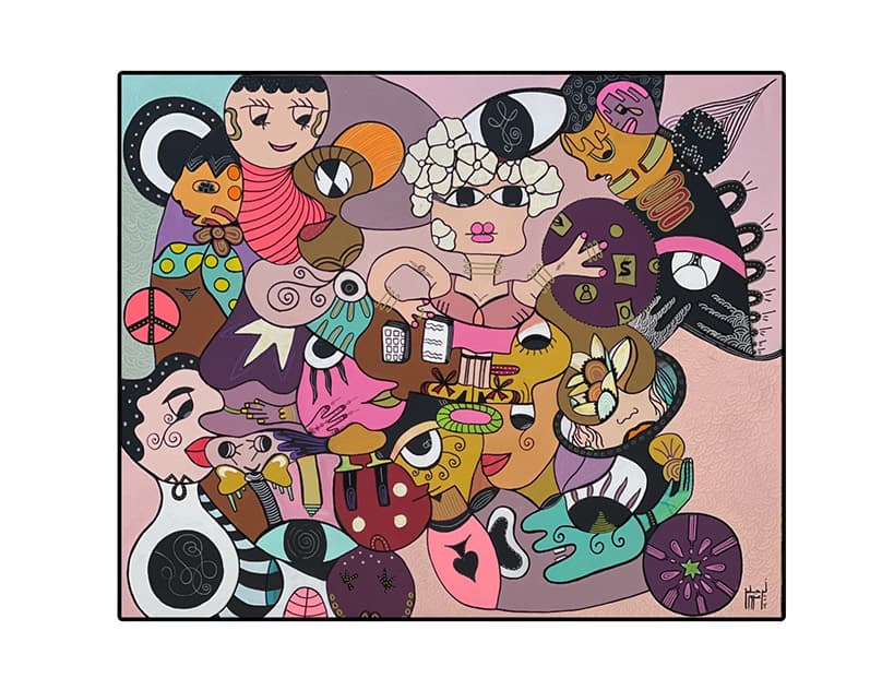 Artwork titled 'SUCCESSFULLY II' by Narjess Azzouz