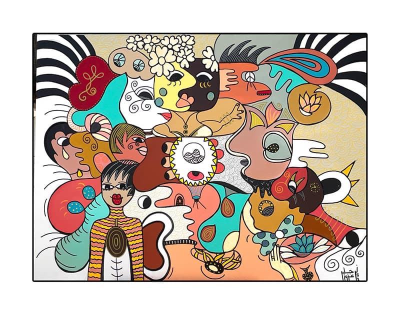 Artwork titled 'Successfully III' by Narjess Azzouz